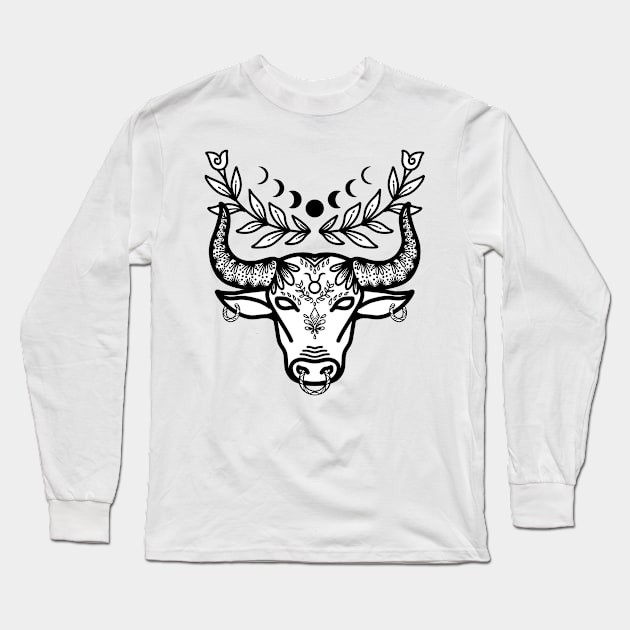 TAURUS Long Sleeve T-Shirt by Introvert Home 